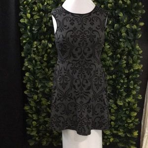 Sleeveless fit and flair dress